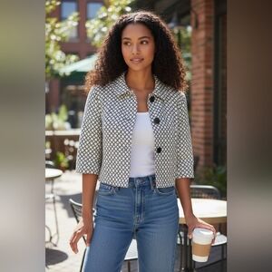 Notations Women's 3/4 Sleeve Jacket Dress Career Blazer Stylish Pockets Large